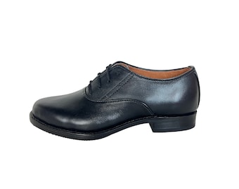 US-Größe 7 Oxford-Schuhe, Leder-Oxfords, Lederschuhe, Oxford-Schuhe Damen, Damen-Oxfords, versandfertig, handgefertigte Oxford-Schuhe