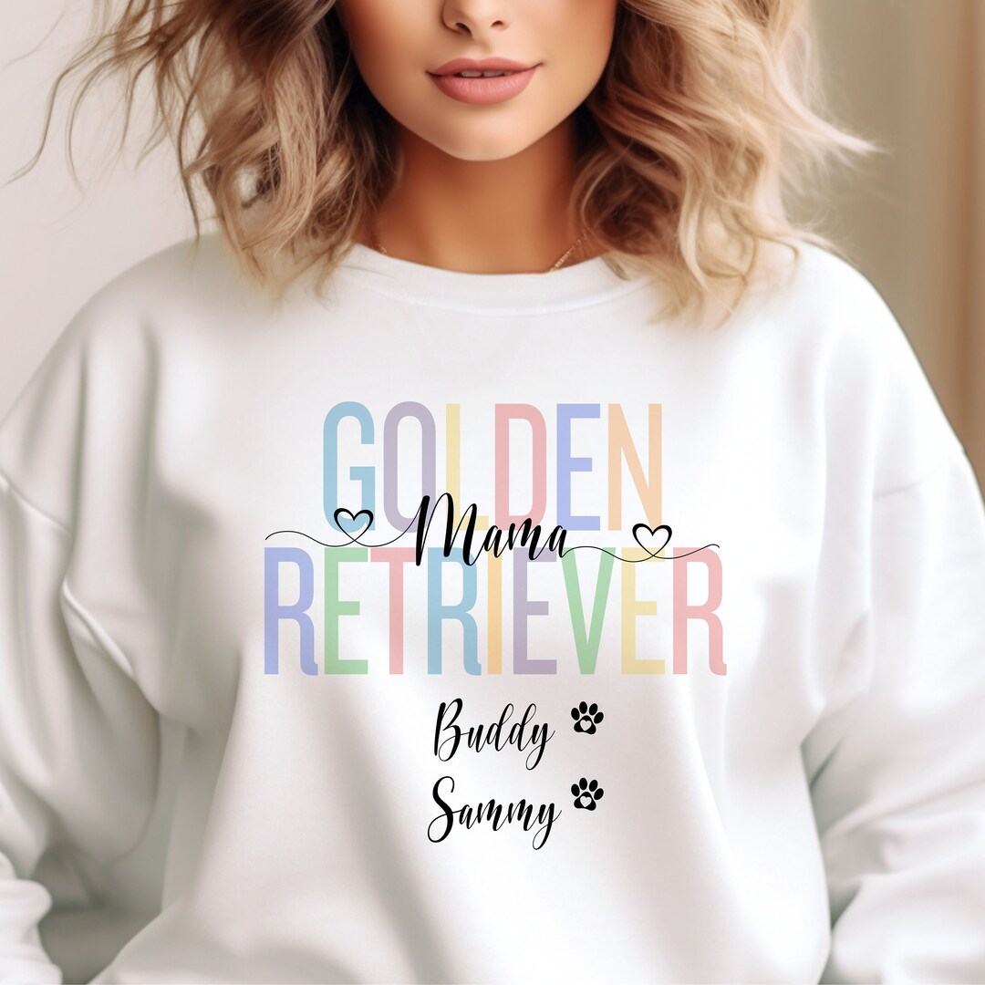Cute Golden Retriever Mama Personalized Golden Custom Mom Dog Saying ...