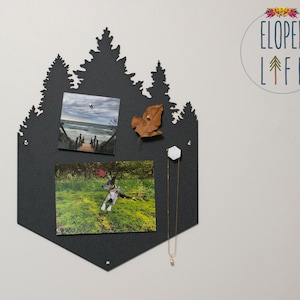 Pine Tree Magnet Board, Nature Magnet Board Wall Decor, Nordic Cabin Decor, Unique Wall Art, Great Christmas Gift