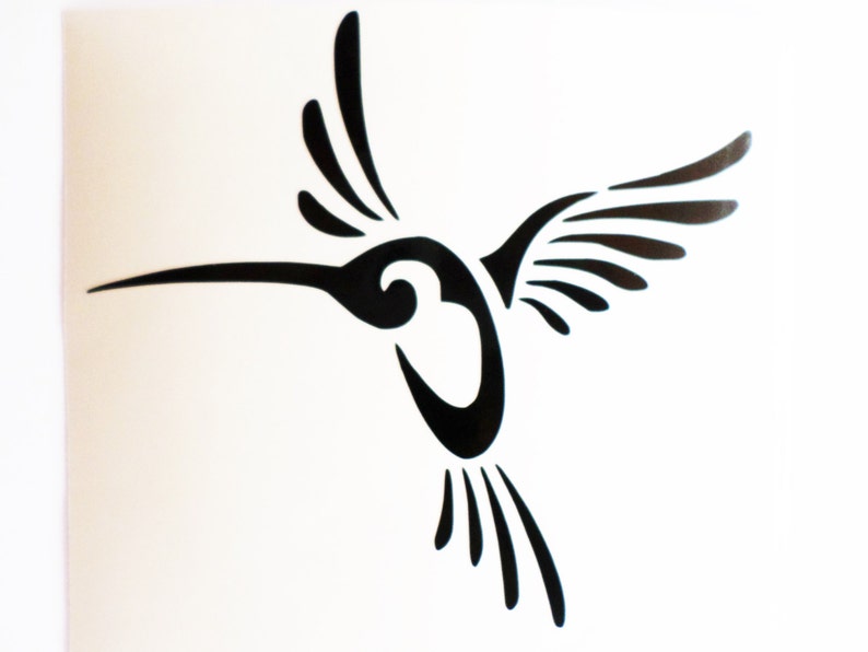 Vinyl Wall Stickers Hummingbird decal Hummingbird sticker Laptop decal Laptop sticker Colibri decal Removable wallpaper Bird decal