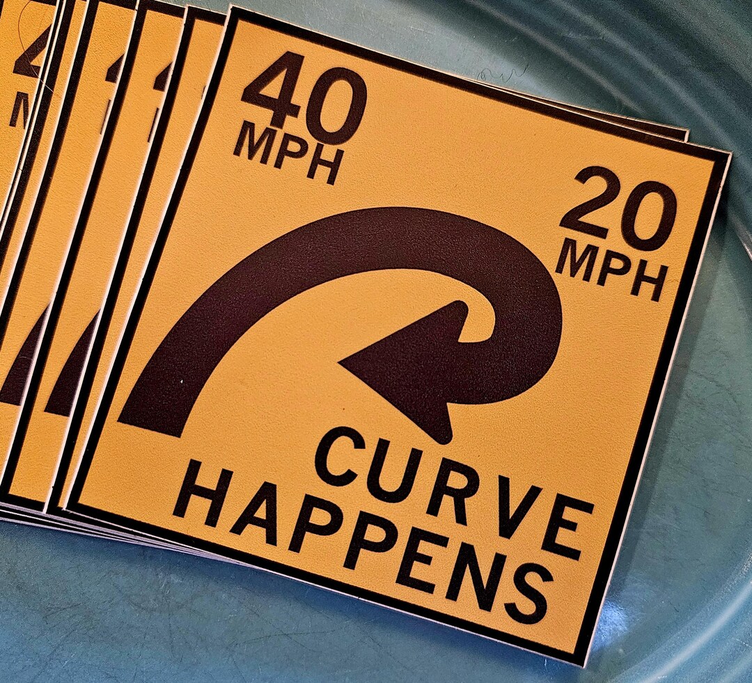 CURVE HAPPENS Sticker - Etsy