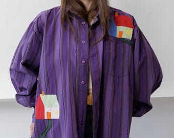 Vintage 1940s USN N-3 Poplin Field Shirt Mens Size M/L WW2 Shirt