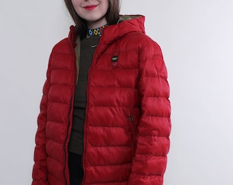 90s Lightweight puffer Jacket, Synthetic insulation Blauer vintage winter jacket, Size L