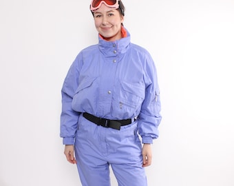 Vintage Killy Ski Suit: 90s Retro Purple Snowsuit, Size M