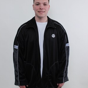 90s Oversized Coach Jacket, Vintage Black Sport Wear Jacket, Size XL - Etsy 90s Oversized Coach Jacket, Vintage Black Sport Wear Jacket, Size XL - Etsy