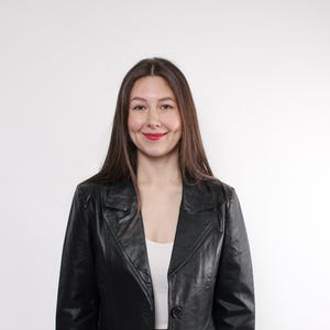 Blazer en cuir noir des années 90, veste en cuir western vintage, taille M