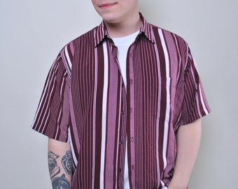 Retro Striped Shirt | Etsy Singapore