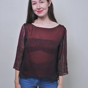 Blusa roja transparente Etsy M xico