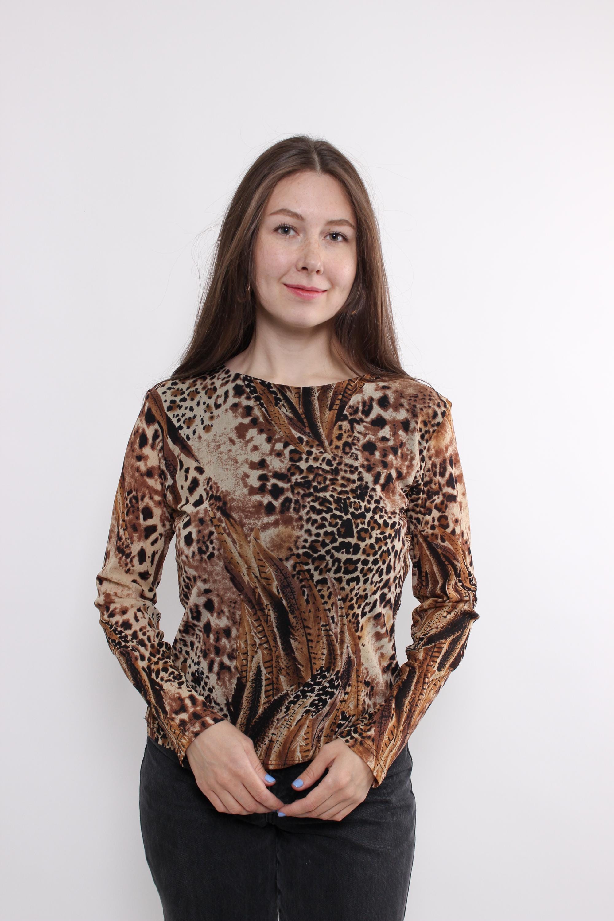 2000s Leopard Top - Etsy