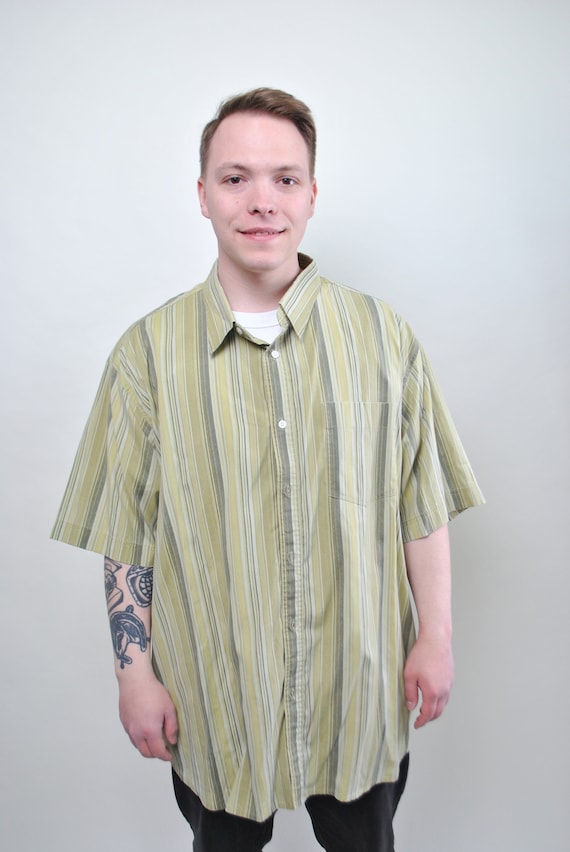 oversized button down men