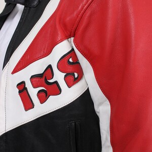 woman 90s leather Motorcycle jacket