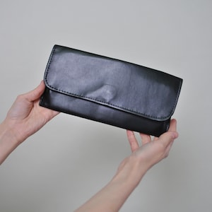 Clutch minimalista de los 90, monedero de un botón - Cartera vintage informal para mujer, para uso diario, para noche, formal, para citas, accesorio de traje