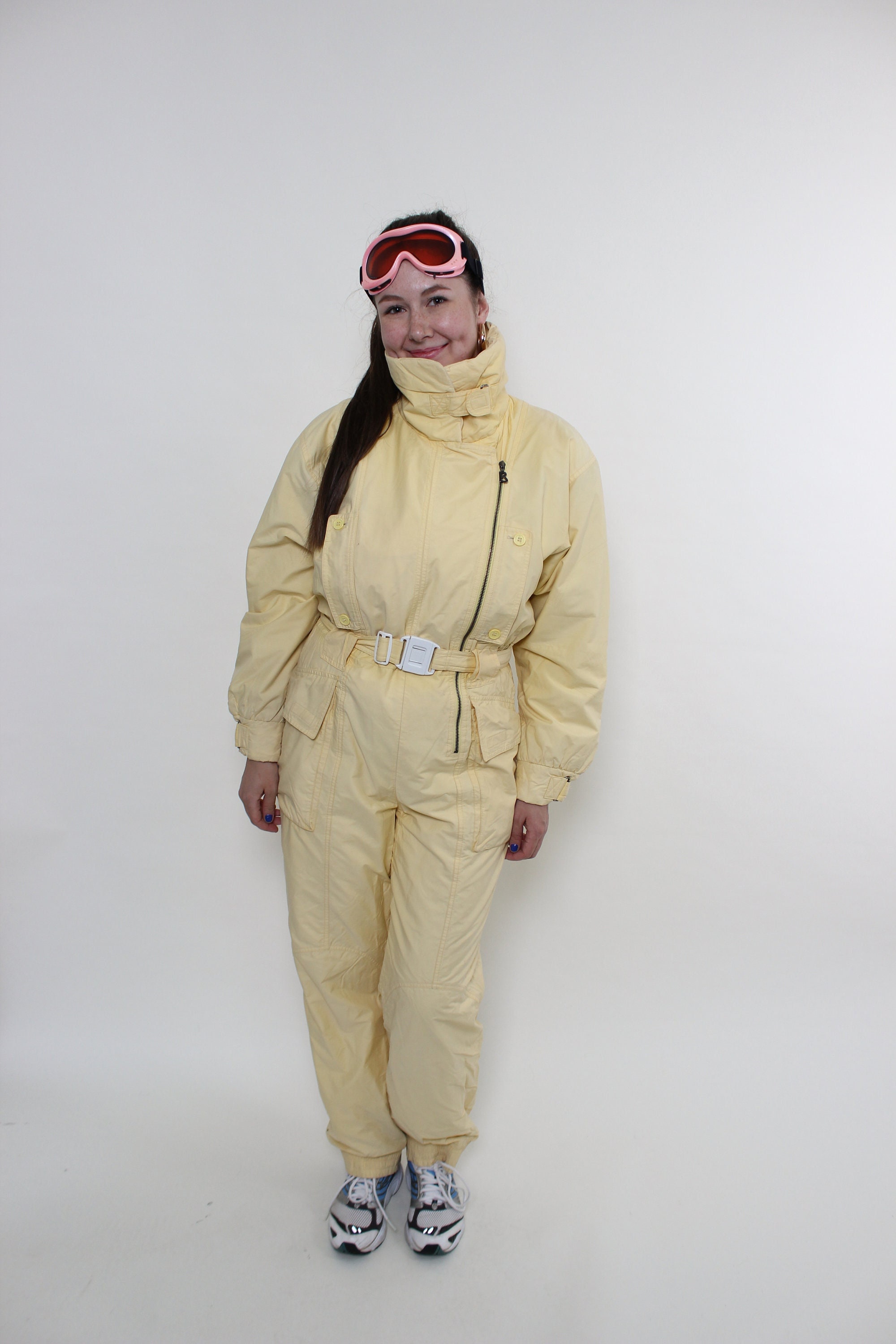 Bogner One Piece Ski Suit Retro Women Ski Jumpsuit Vintage Yellow Snowsuit Size M Etsy