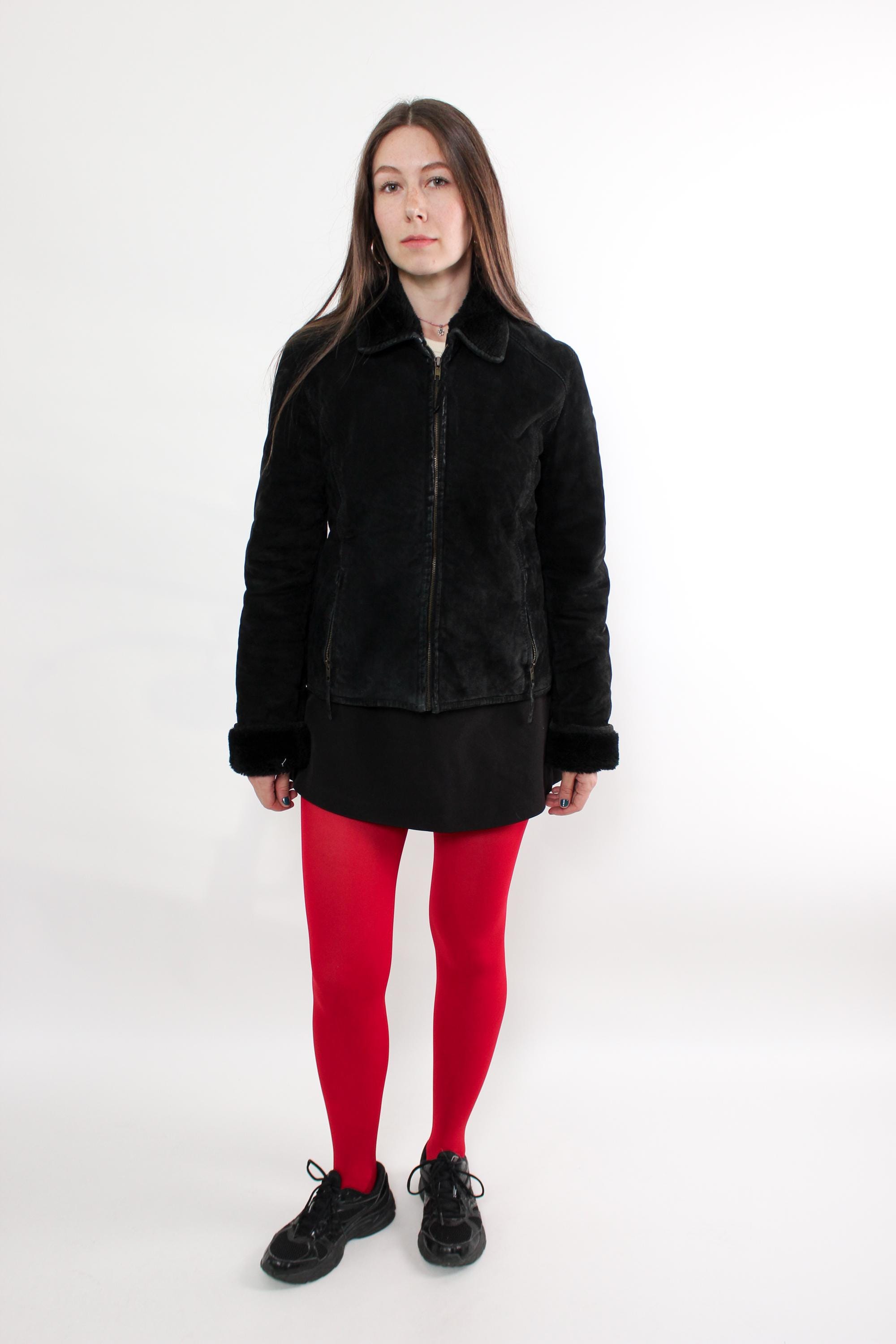 Bombers Vintage Naf Naf Années 90 - Couleur Bordeaux, Taille S, Style Rétro Femme