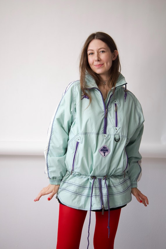 90s Mint Ski Anorak Half Zip Jacket Size L