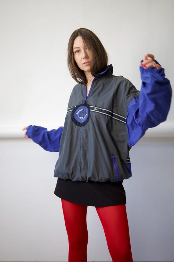 90s Extreme Energy Colorblock Windbreaker Size XL