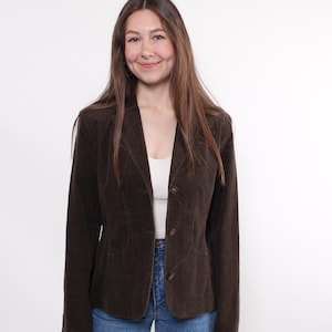 90er Jahre Cord Blazer in grün, Vintage Western Cord Sakko, Größe M