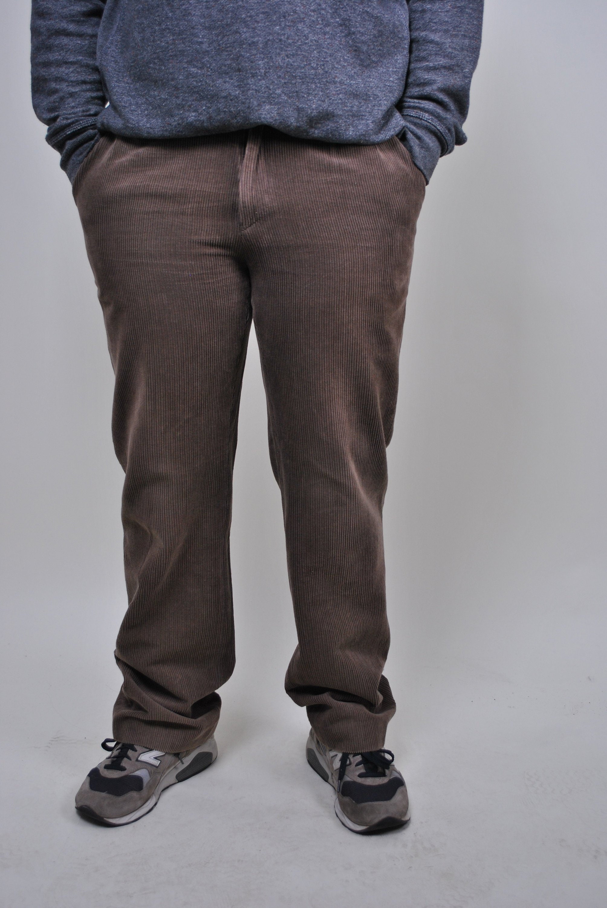 パンツ VINTAGE HERITAGE CORDUROY PANTS 90s Straight Cord Pants in Brown, Vintage Corduroy Heritage