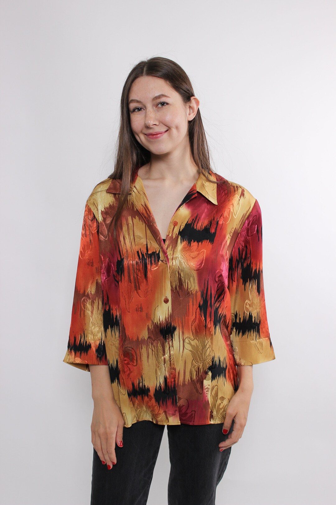 Classic Button-Front Blouse