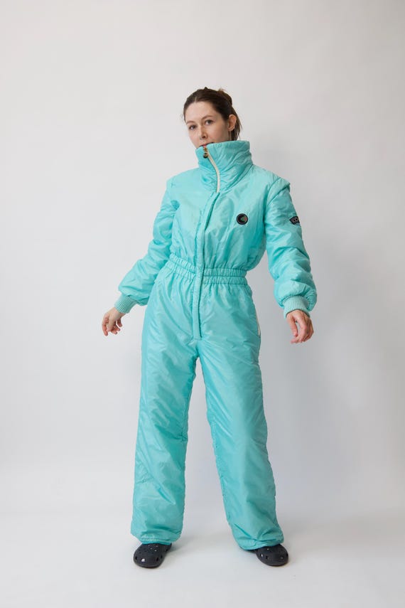 Vintage Mint Ski Suit One Piece Made in Italy Size M