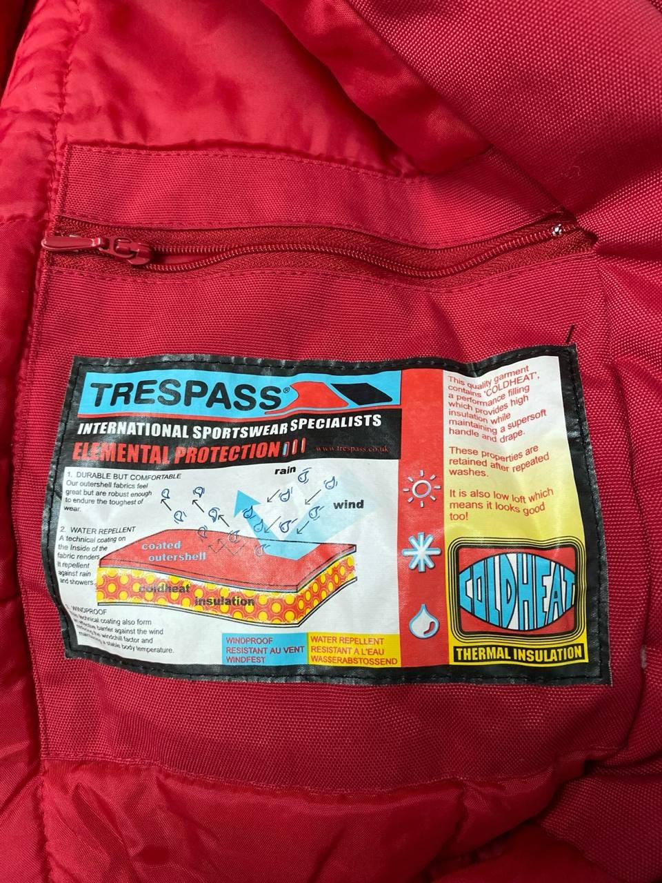 Combinaison De Ski Femme Descente Rouge Vintage Années 90 - Taille 10, Une Pièce, Occasion En Bon état