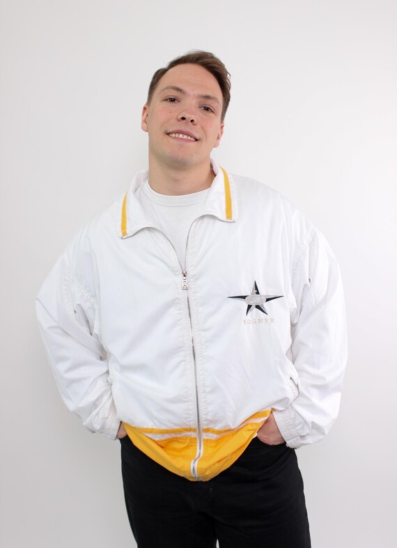 Vintage Bogner Sport Track Jacket 90s Designer Windbreaker Size XL