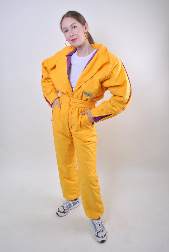 Yellow Ski Suit