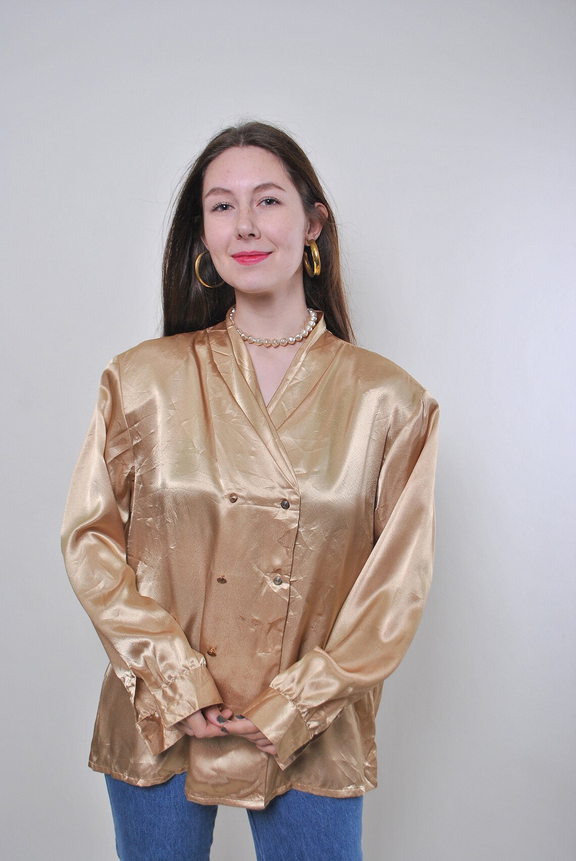 gold evening blouses