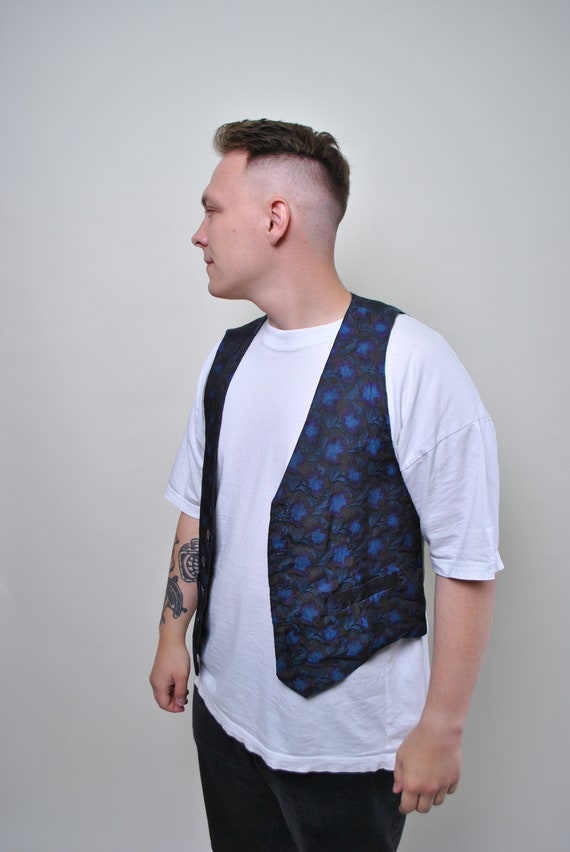 Abstract vest, vintage partnered suit vest - SMAL… - image 3