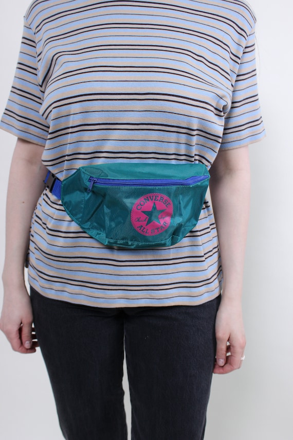 Vintage Converse waist bag 90s multicolor crossbody festival sport bag