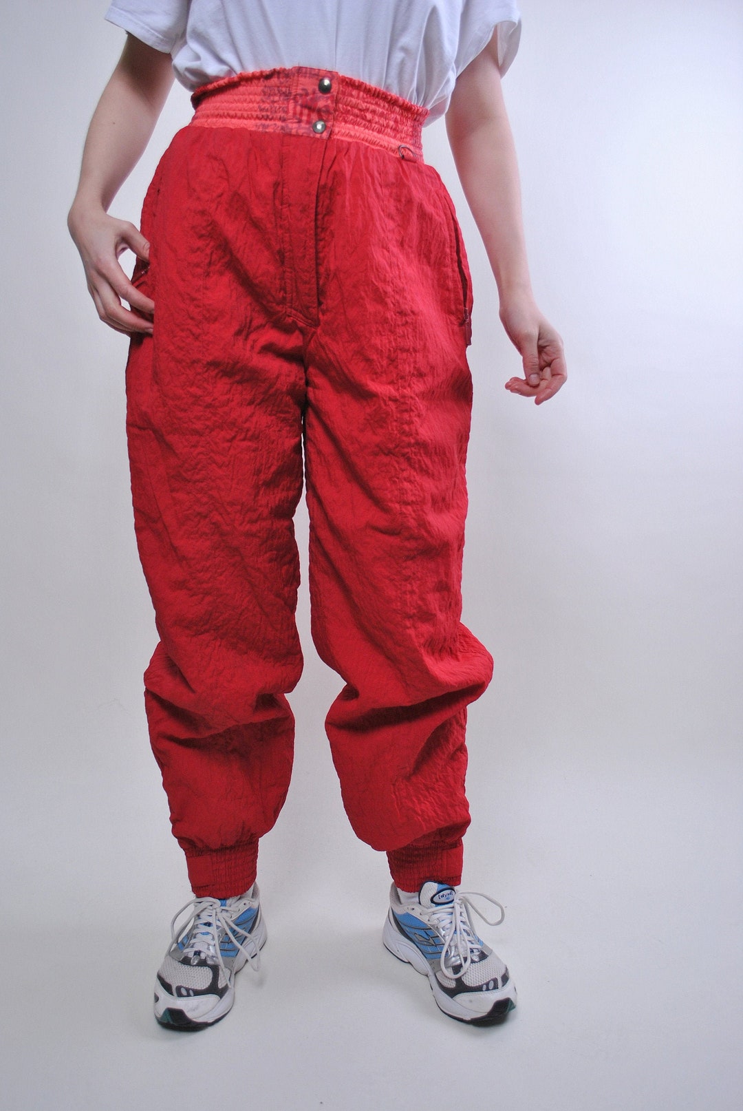 Vintage Red Skiing Pants Retro Ski Trousers Size XL - Etsy