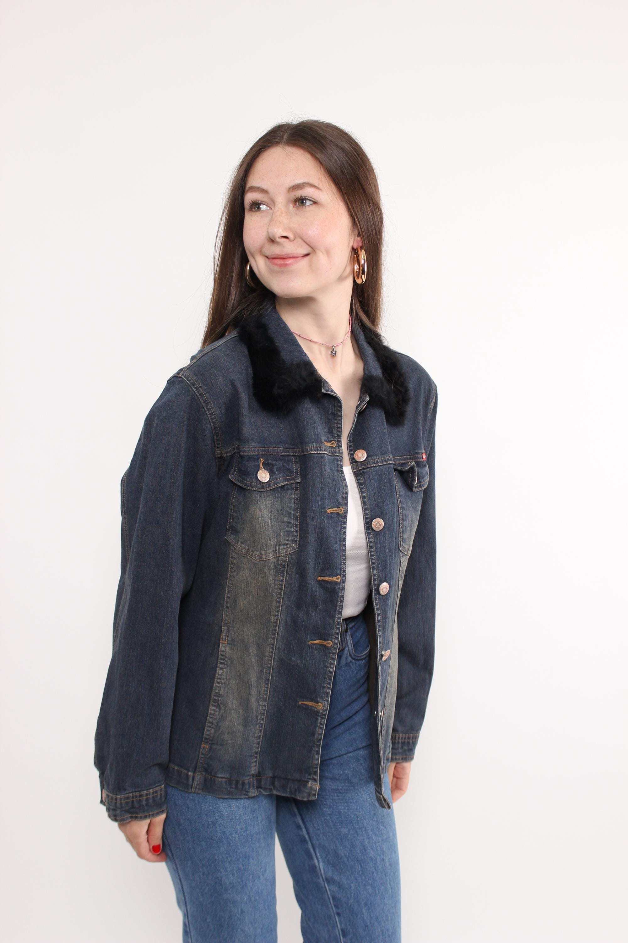 FASHIRU ファシル vintage collar denim jacke vintage collar denim