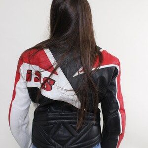 retro 90s leather Motorcycle jacket