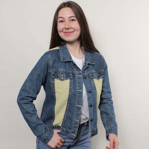 Two Tone Blue Corduroy Jacket - Etsy