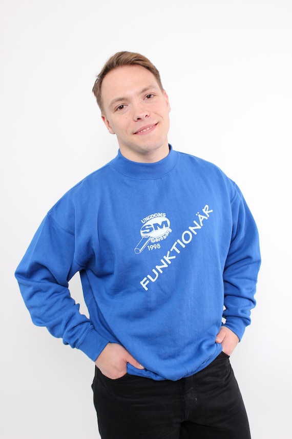 90s Table Tennis print sweatshirt, vintage sport wear crew neck sweatshirt, Size L