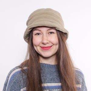 90s Fleece Bucket Hat Brown - Etsy display picture 1