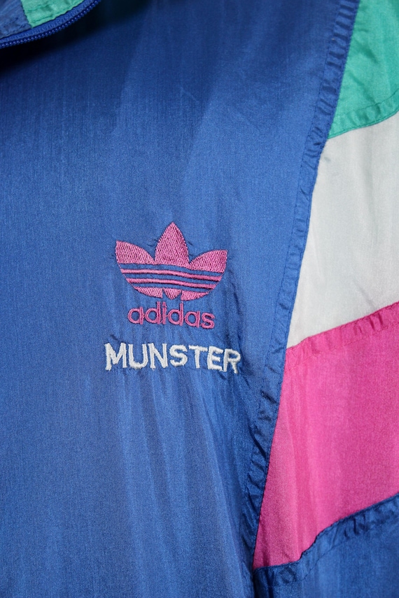 ジャケット・アウター VINTAGE 80'S WINDBREAKER ADIDAS SPORT Vintage ADIDAS Jacket Size L/XL Blue red sport classic 80s