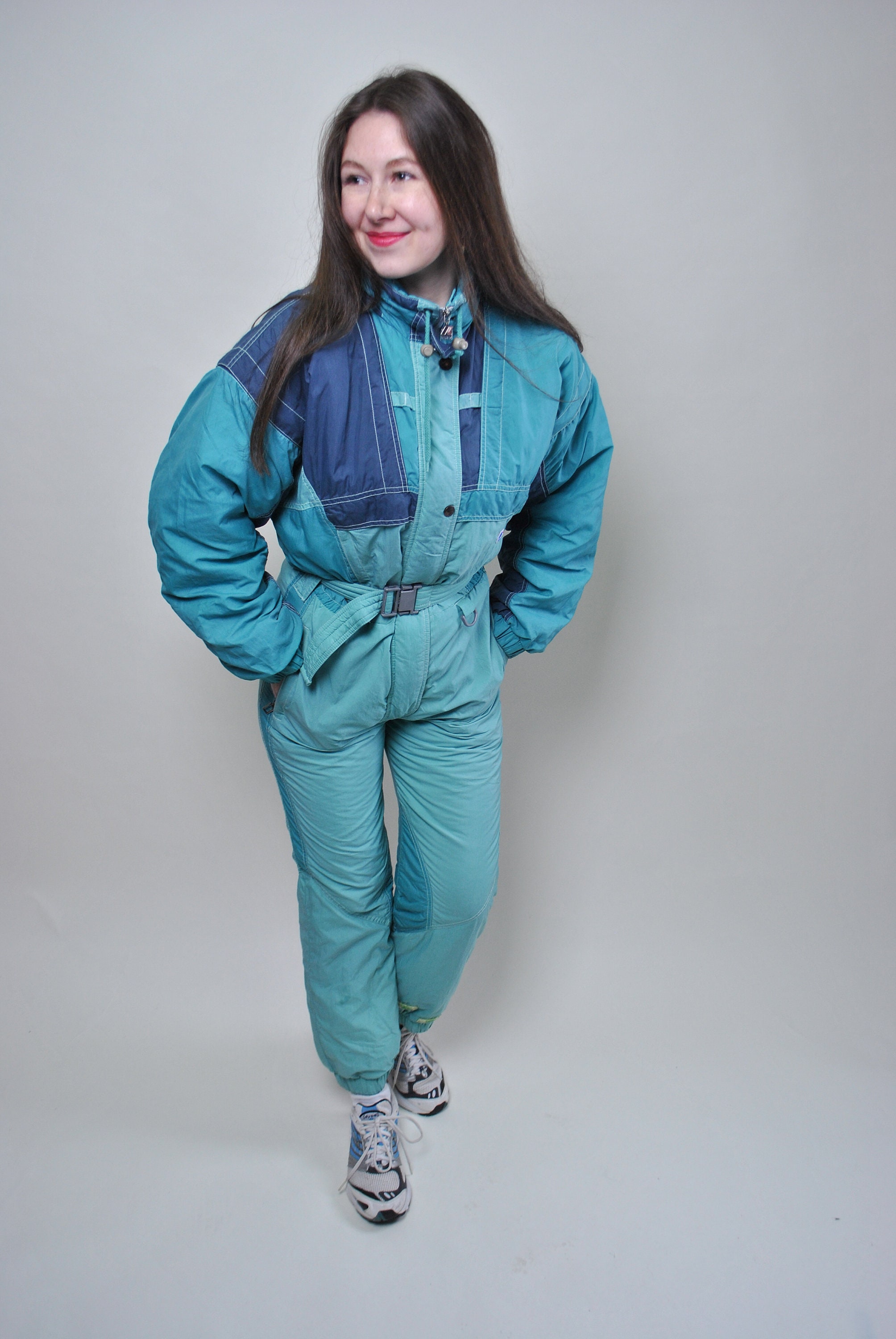 K-way Women Ski Suit Vintage Green Full Snow Suit Skiing - Etsy