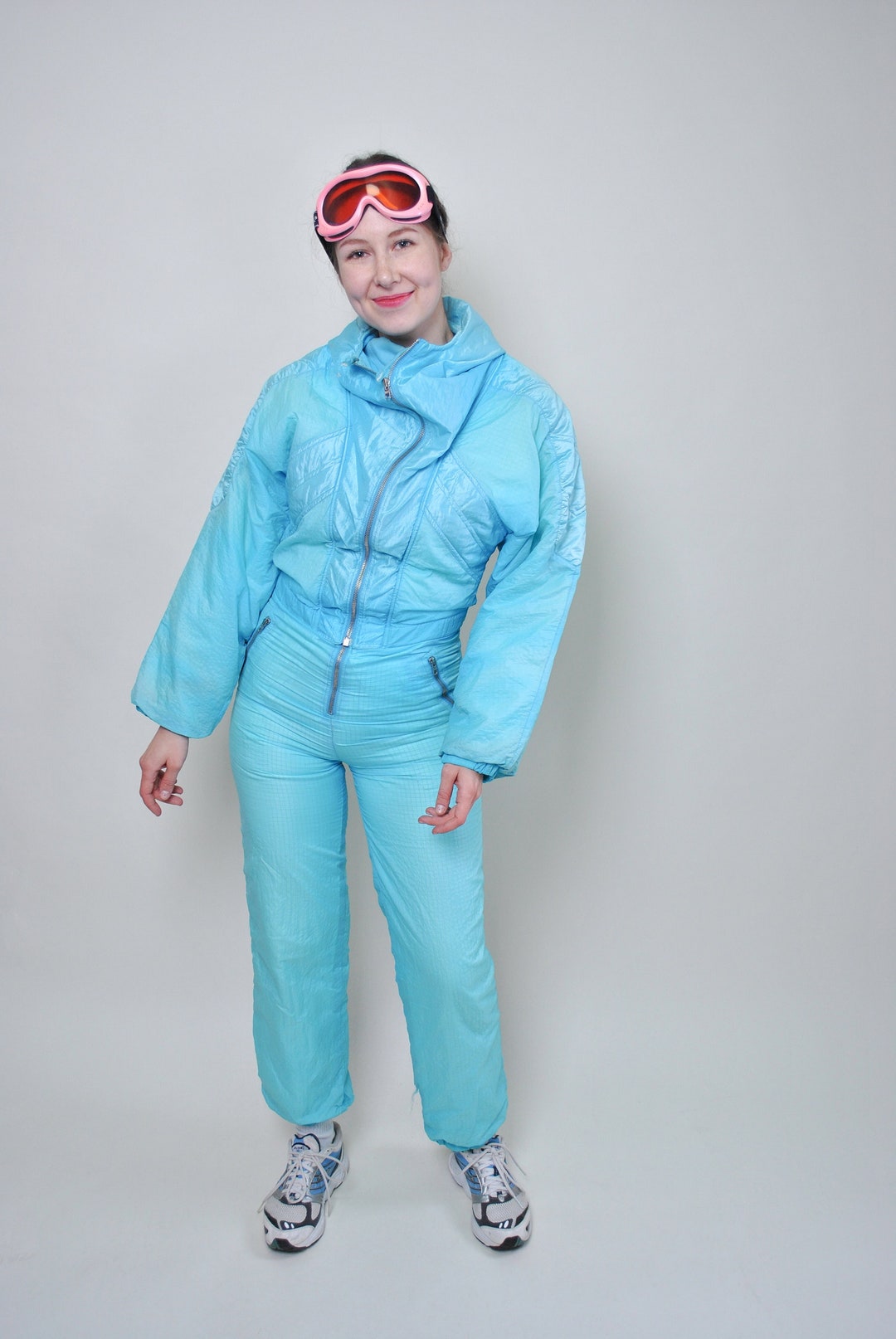 One Piece Ski Suit Retro Women Full Snow Suit Size S Etsy