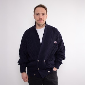 Double Breasted Cardigan Men - Etsy
