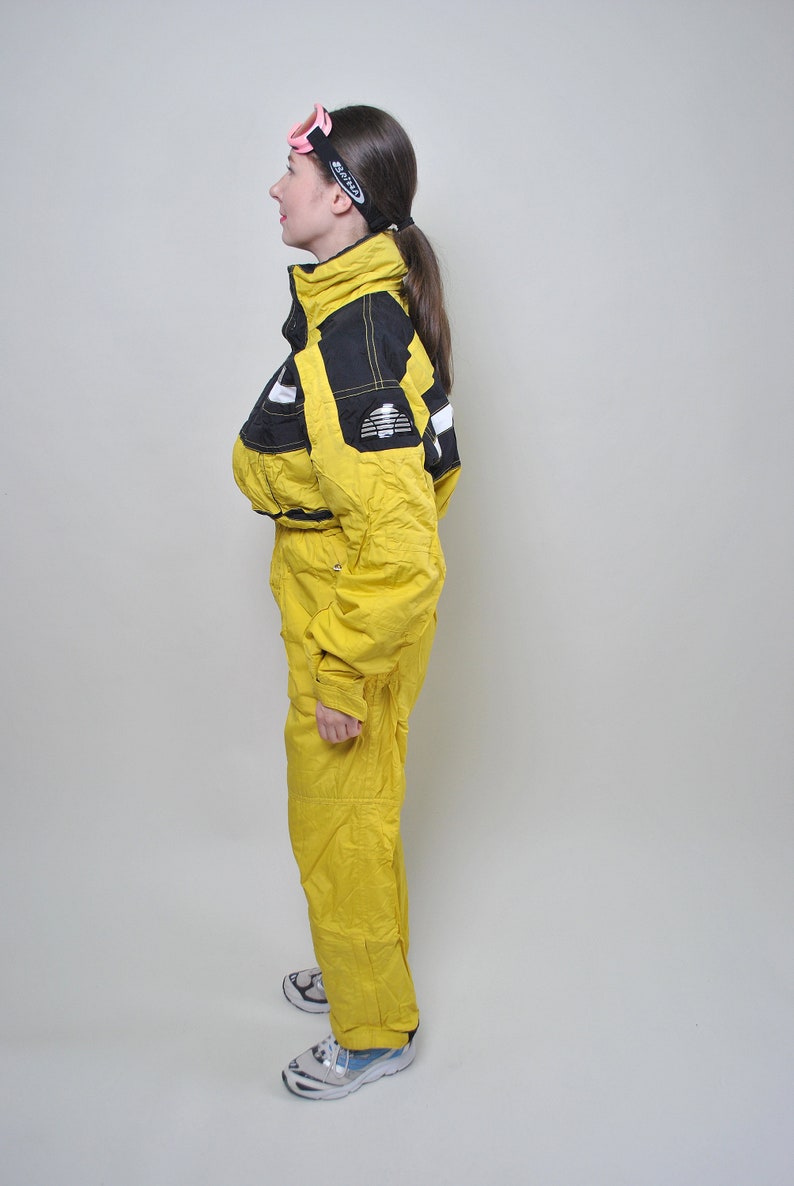 Tuta da sci ellesse pezzo unico tuta da neve da donna gialla | Etsy Italia