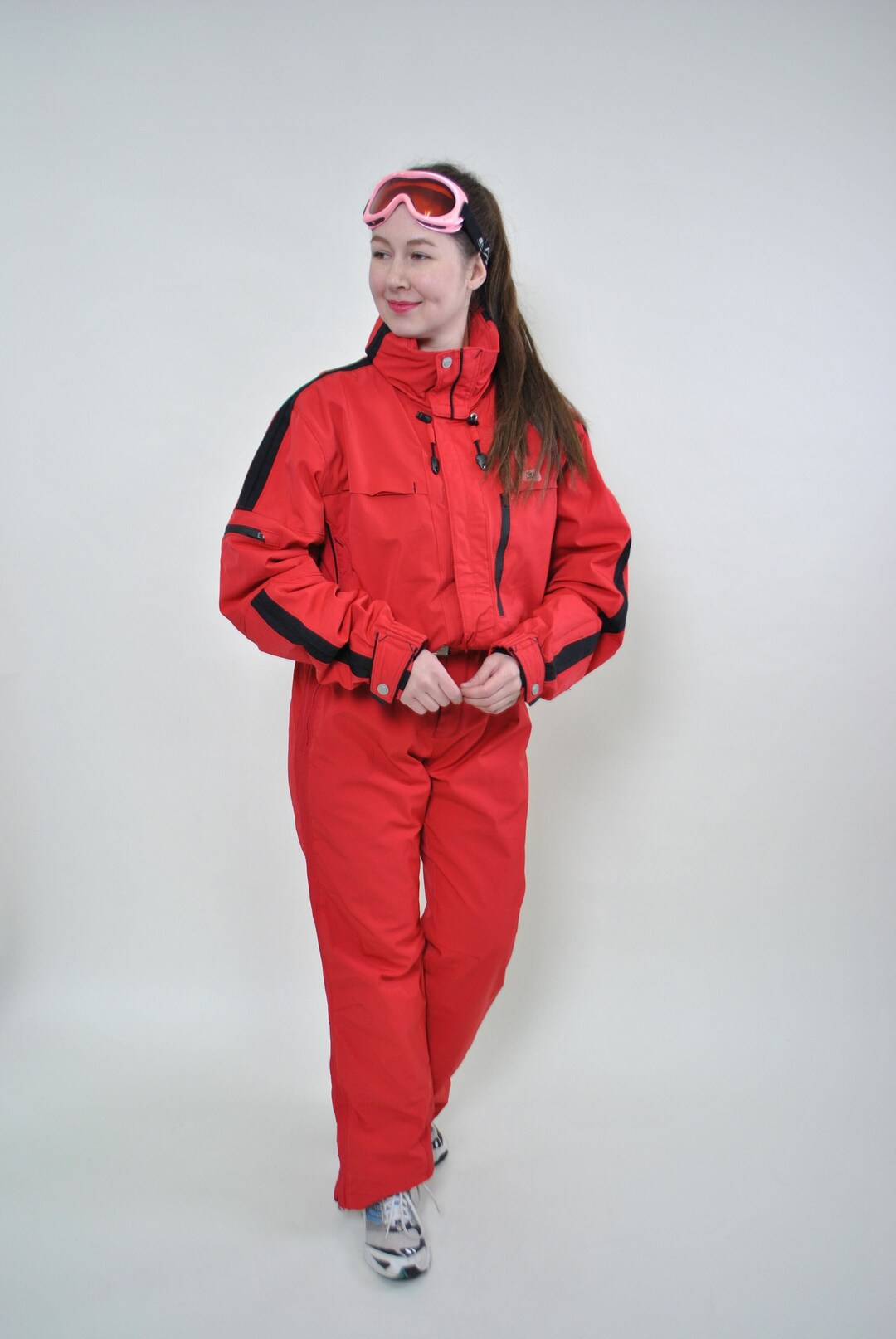 90s Killy Ski Suit One Piece Snowsuit LARGE Size Vintage Red Etsy UK