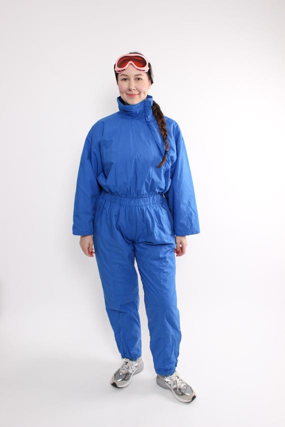 Vintage 90s Ski Suit Women’s One Piece Snowsuit, Winter Overall, Size M