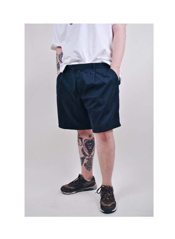 Vintage mens blue military chino shorts, Size W 38