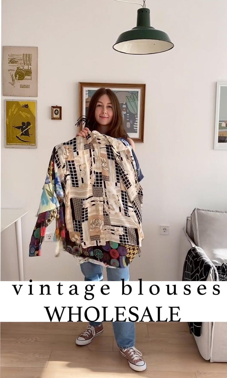 Wholesale Vintage Blouse Lot of 10 Pick Your Own 80s 90s Reseller image 10