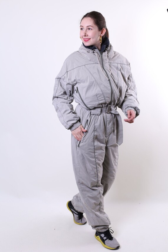 Vintage Light Gray Jumpsuit / Etsy