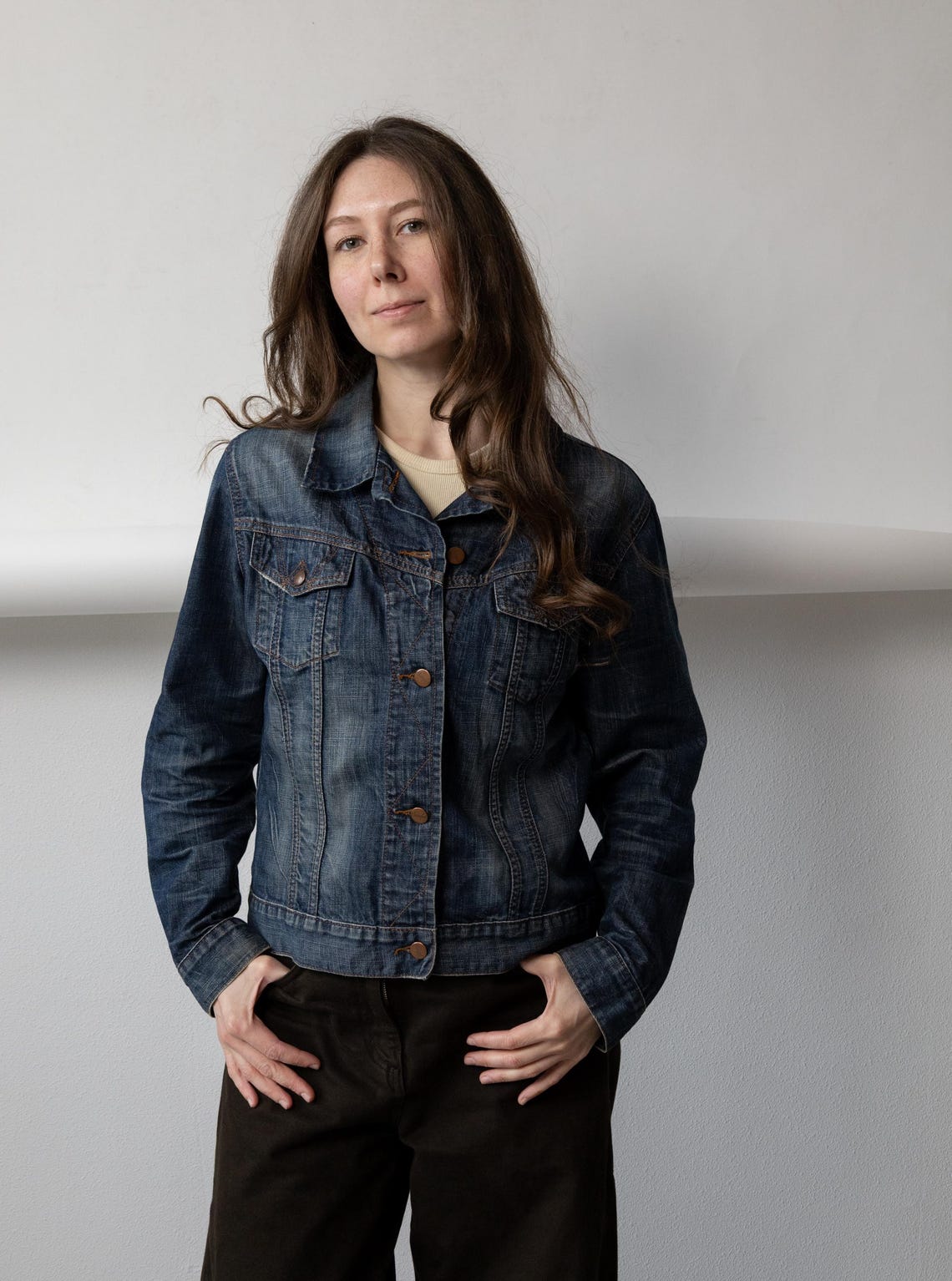 Wrangler Denim Jacket, Dark Wash Heritage Trucker, Y2K, Size L, Foto 4 von 5
