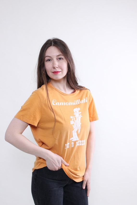 Vintage Ice B Iceberg Cowboy Graphic Tee, Amber Orange Y2K Designer T-Shirt