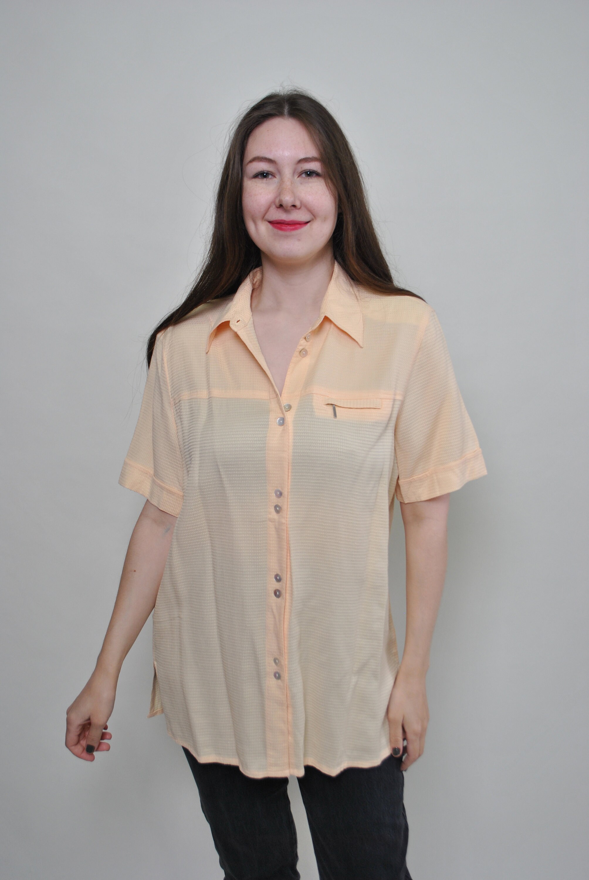 UK16 Vintage Plus Size Satin Blouse 90s - Etsy