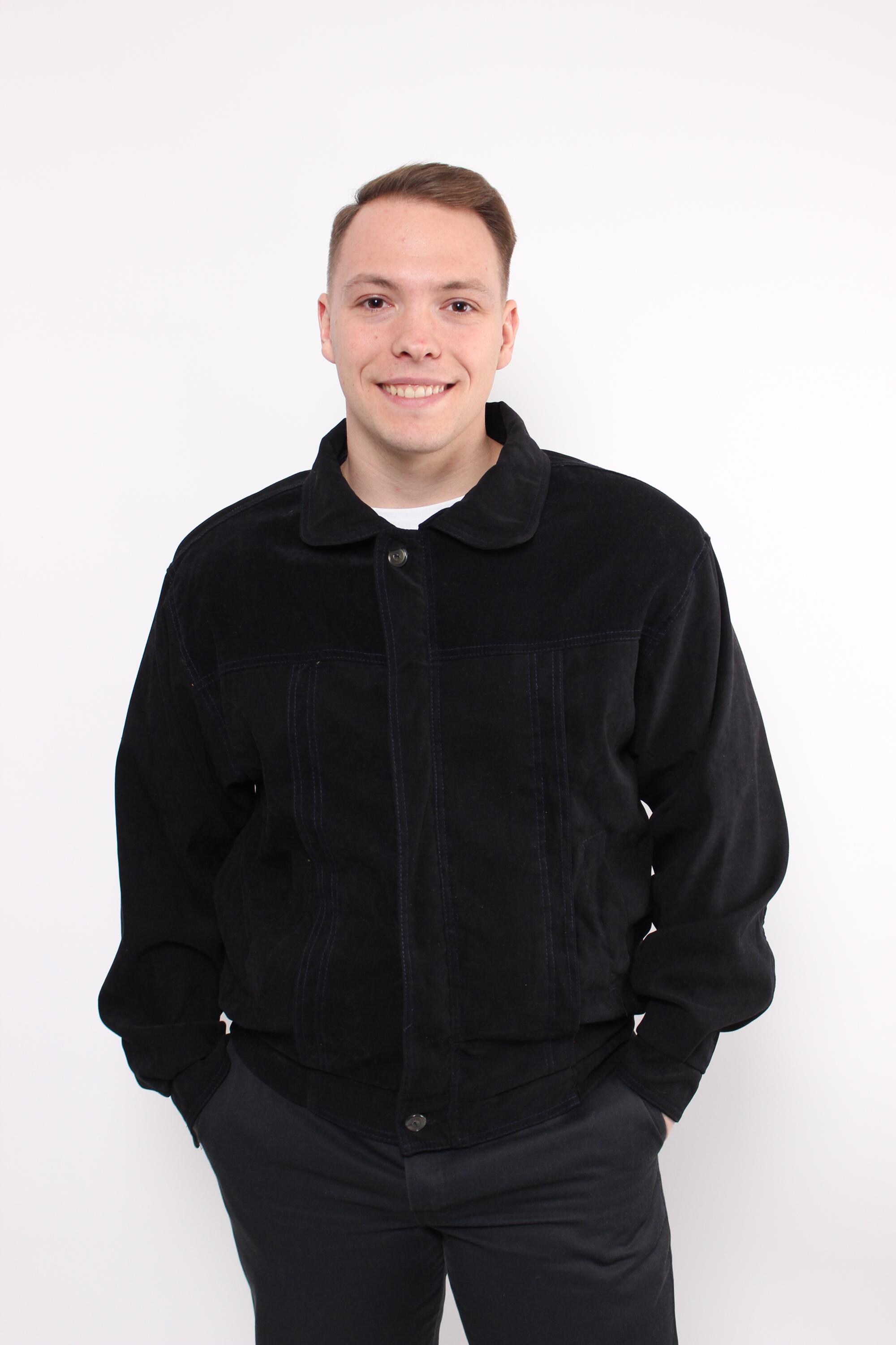 UK製 OLD 90s Harrington Jacket L Black Vintage 90s Black Harrington Jacket L Minimalist Bomber Jacket